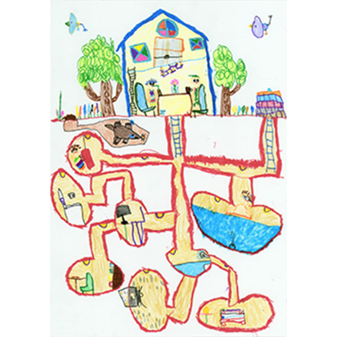 地下室のある家