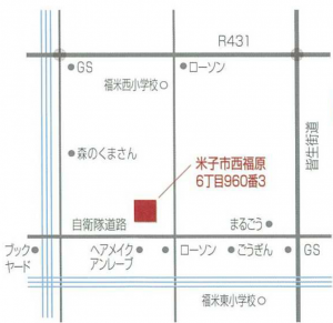 スタイリスタ　ちらし地図