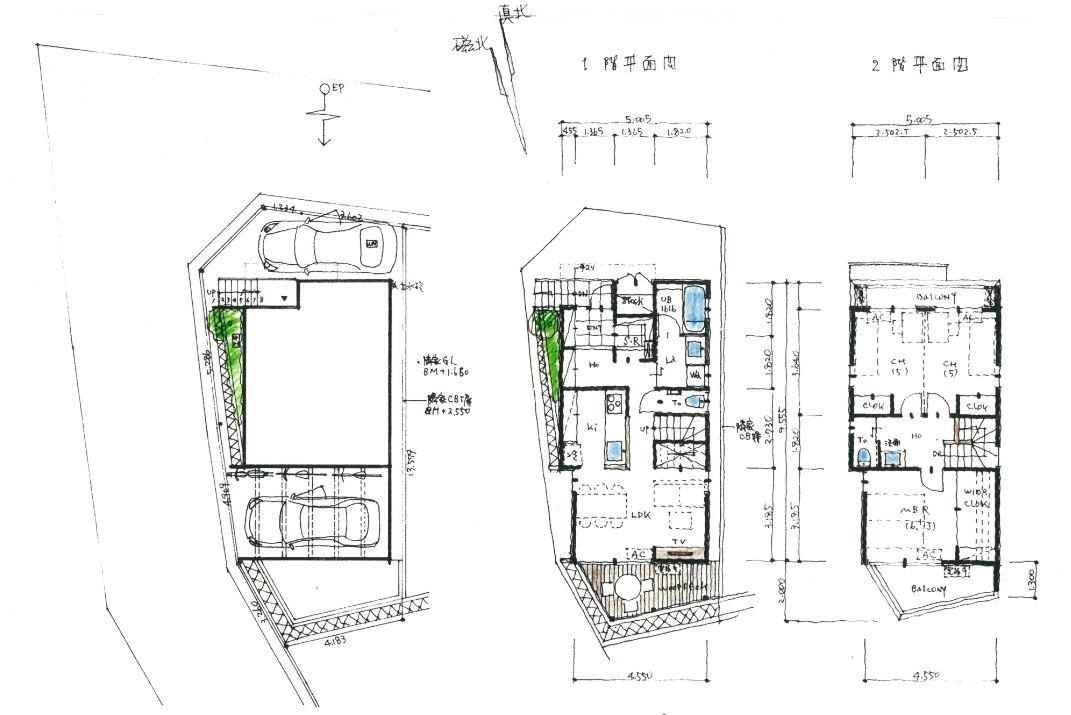 地階車庫のある住まい アート建工 地階車庫のある住まい アート建工
