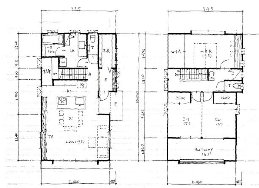 インナーバルコニーのある住まい アート建工