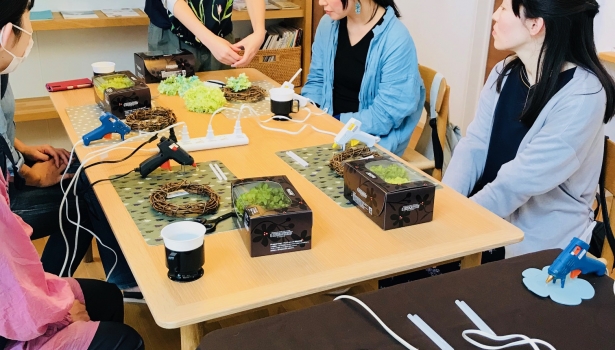 ひるままくらぶ♡あじさいリースづくり教室