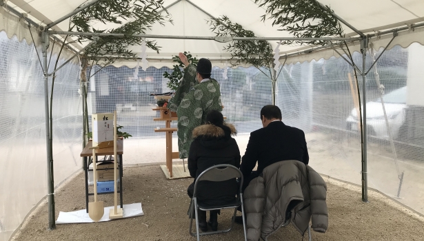 ただ今建築中！N様邸地鎮祭の様子👷