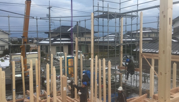 ただ今建築中～K様邸棟上げの様子～