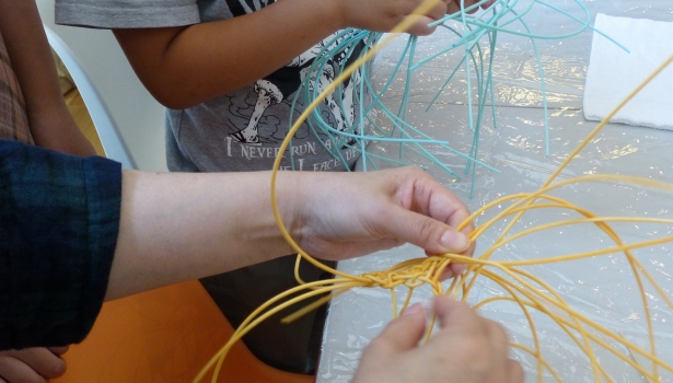 ひるままくらぶ♪夏休み☆籐で編むコースター作り教室