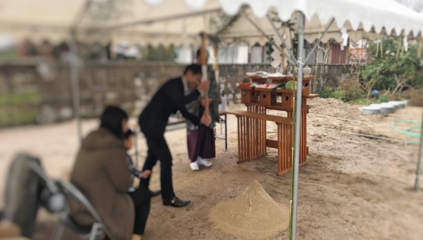 ただ今建築中！A様邸地鎮祭の様子＊＾＾＊